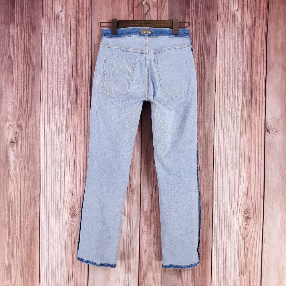 Mother Womens Size 27 The Tomcat Play Like A Pirate Straight Leg Jean Distressed - Picture 4 of 16